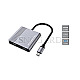 Conceptronic DONN13G Adapter USB-C >2xHDMI / USB-C PD / USB 3.0 Alu 4K UHD