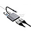 Conceptronic DONN13G Adapter USB-C >2xHDMI / USB-C PD / USB 3.0 Alu 4K UHD