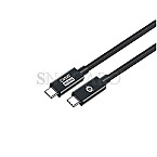 Conceptronic ETTA04B20 USB4 2x USB-C 4.0 Stecker PD3.1 240Hz 2m schwarz