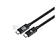Conceptronic ETTA04B20 USB4 2x USB-C 4.0 Stecker PD3.1 240Hz 2m schwarz