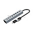Conceptronic HUBBIES20GP 7-Port 3x USB-C 3.2 + 4x USB 3.0 Hub mit Netzteil