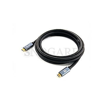 Equip 128357 USB 3.2 Gen 2 Typ-C Kabel 5A 2m schwarz