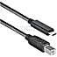 DeLOCK 83601 USB-C 2.0 Stecker -> USB 2.0 Typ-B Stecker 1m schwarz