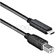 DeLOCK 83601 USB-C 2.0 Stecker -> USB 2.0 Typ-B Stecker 1m schwarz