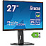 68.6cm (27") Iiyama ProLite XUB2763QSU-B1 IPS WQHD 100Hz Pivot Lautsprecher