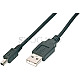 Digitus USB 2.0 Typ-A Stecker auf Mini USB Typ-B Stecker 4pol 1.8m schwarz
