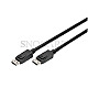 Digitus AK-340106-020-S 8K DisplayPort 1.4 Aluminium 2m schwarz