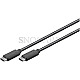 Goobay 66509 USB-C 3.1 Gen.1 Kabel 3m schwarz