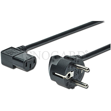 Digitus AK-440102-018-S Netzanschlusskabel CEE 7/7 (Typ-F) - C13 1.8m gewinkelt