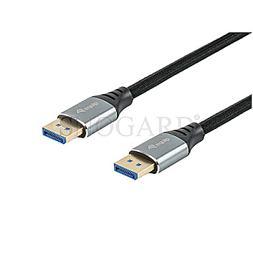 Equip 119282 DisplayPort 2.1 Premium 16K 60Hz Kabel 2m schwarz