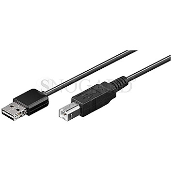 Goobay Easy USB 2.0 Hi Speed A/B 3m schwarz