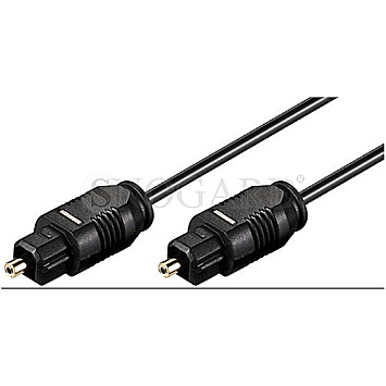 Goobay 50216 Toslink 2.2mm Durchmesser Kabel 1m schwarz