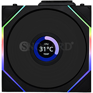 Lian Li Uni Fan TL LCD Wireless 120 RGB Reverse Blade schwarz
