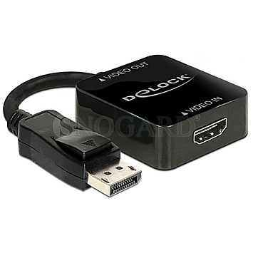 DeLOCK 62712 HDMI / DisplayPort Adapter 15cm schwarz