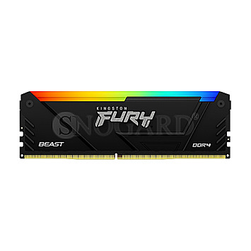 8GB Kingston KF432C16BB2A/8 FURY Beast RGB CL16 DDR4-3200 1RX8 schwarz