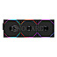 Lian Li 12RTL1W3B Uni Fan TL Wireless 120 RGB Reverse Blade 120mm 3er Pack