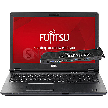 39.6cm(15.6") Fujitsu Lifebook E558+Dock i5-8250 16GB 512GB SSD W11Pro gebraucht
