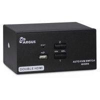 Inter-Tech KVM Switch AS-22HA HDMI, 2 Port, Metall