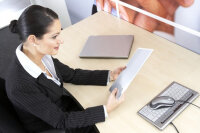 BakkerElkhuizen NB-Ständer Ergo-Q260 5Stufen plastik silber retail