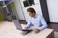 BakkerElkhuizen NB-Ständer Ergo-Q260 5Stufen plastik silber retail