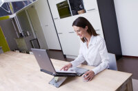 BakkerElkhuizen NB-Ständer Ergo-Q260 5Stufen plastik silber retail