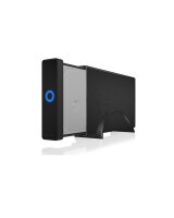 IcyBox IB-377-C31 3.5" USB-C 3.1 Case schwarz