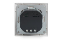 DIGITUS Unterputz Steckdose 250V + 2 x USB A, weiß