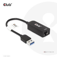 Club 3D LAN Adapter USB 3.2 Typ-A -> RJ45 2.5Gb schwarz retail