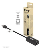 Club 3D LAN Adapter USB 3.2 Typ-A -> RJ45 2.5Gb schwarz retail