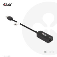 Club 3D LAN Adapter USB 3.2 Typ-A -> RJ45 2.5Gb schwarz retail