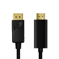 Logilink DisplayPort-Kabel DP 1.2 zu HDMI 1.4...