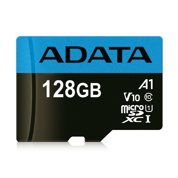 SD MicroSD Card 128GB ADATA    SDXC (UHS-I Class 10) m. A. retail