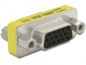 DELOCK VGA Adapter D-Sub15 -> D-Sub15 Bu/Bu