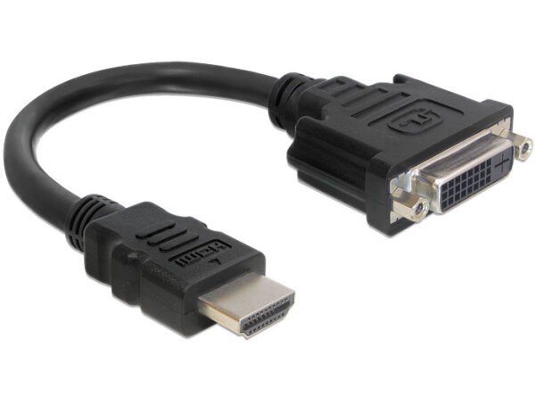 DELOCK  Adapter HDMI Typ-A -> DVI (24+5) Stecker/Buchse Kabellänge 20cm