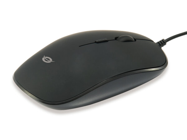 Conceptronic Regas Optical Mouse USB Optische Maus 1200dpi 4Tasten Links+Rechtshänder schwarz