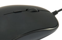 CONCEPTRONIC Optische Maus USB-A/1200DPI/4Tasten L+R schwarz