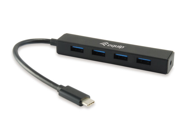 Equip 4-Port USB-C3.2-Hub->4xUSB-A 3.2                 5Gbps