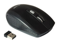 Equip Life Travel Wireless Mouse USB Reisemaus 1600dpi 4 Tasten  schwarz