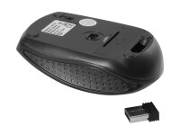 Equip Life Travel Wireless Mouse USB Reisemaus 1600dpi 4 Tasten  schwarz