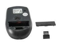 Equip Life Travel Wireless Mouse USB Reisemaus 1600dpi 4 Tasten  schwarz