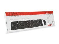 Equip Life Desktop Kombi Kabelgebundene Tastatur+Maus USB QWERTZ schwarz