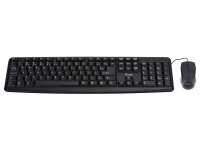 Equip Kombi Kabelgebunden Tastatur+Maus    IT schwarz  1.35m