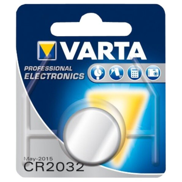 Varta Batterie Knopfzelle CR2032 3V 220mAh Lithium      1St.