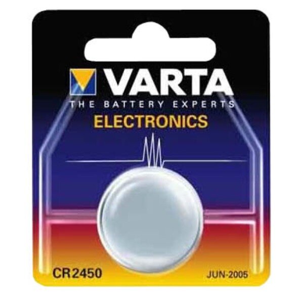 Varta Batterie Knopfzelle CR2450 3V 570mAh Lithium      1St.