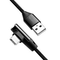 Logilink USB-Stecker USB 2.0 zu USB-C (90° gewinkelt)...