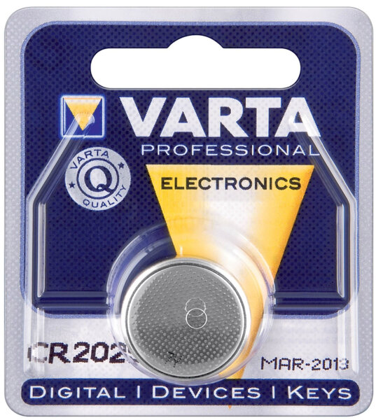 Varta Batterie Knopfzelle CR2025 3V 157mAh Lithium      1St.