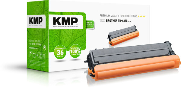 KMP Toner Brother TN-421C/TN421C cyan 1800 S. B-T99 remanufactured