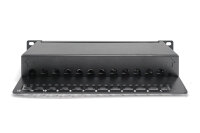 DIGITUS Cat.6A Patch Panel, geschirmt, 12-Port, 10",schwarz