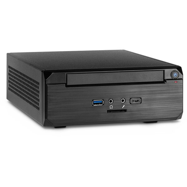 Inter-Tech Mini-ITX MW-02 II mITX Mini Case Gehäuse schwarz