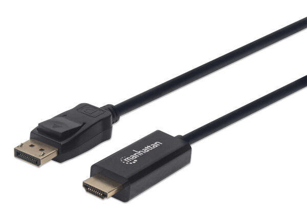 Manhattan DP DisplayPort Stecker auf HDMI Stecker 1.8m schwarz